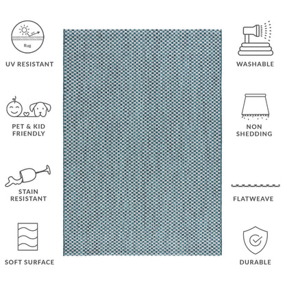 Tapis de jardin imperméable SAFAVIEH Courtyard Ragini pour intérieur/extérieur