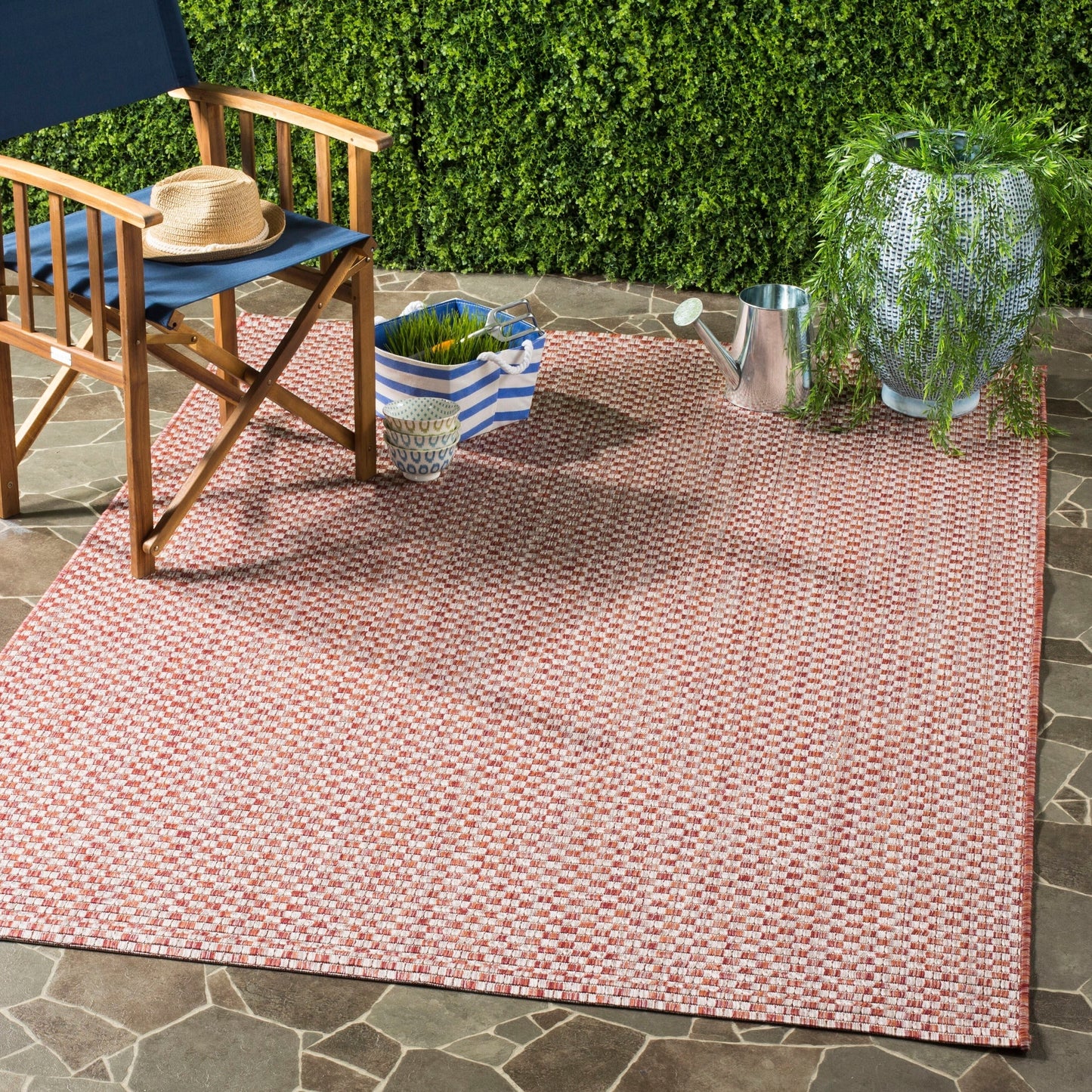 Tapis de jardin imperméable SAFAVIEH Courtyard Ragini pour intérieur/extérieur