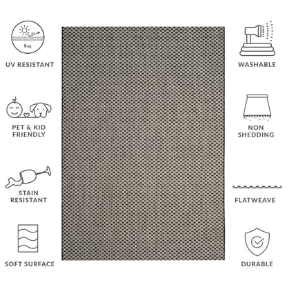 Tapis de jardin imperméable SAFAVIEH Courtyard Ragini pour intérieur/extérieur