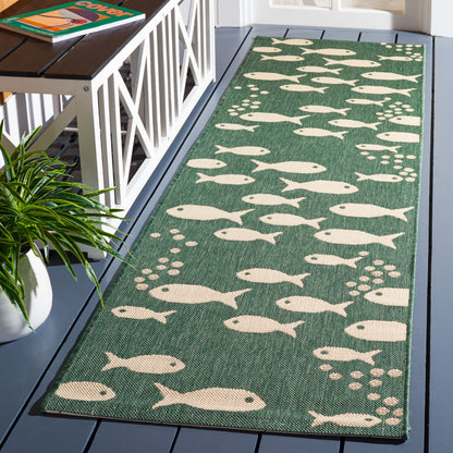 Tapis de jardin SAFAVIEH Courtyard Ragne pour intérieur/extérieur, imperméable, terrasse ou jardin.