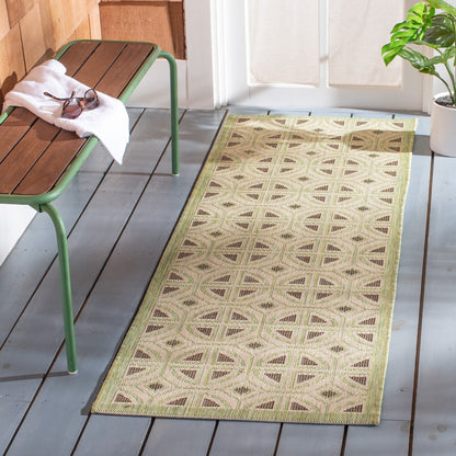 Tapis de jardin SAFAVIEH Courtyard Saundra imperméable pour intérieur/extérieur, terrasse ou jardin