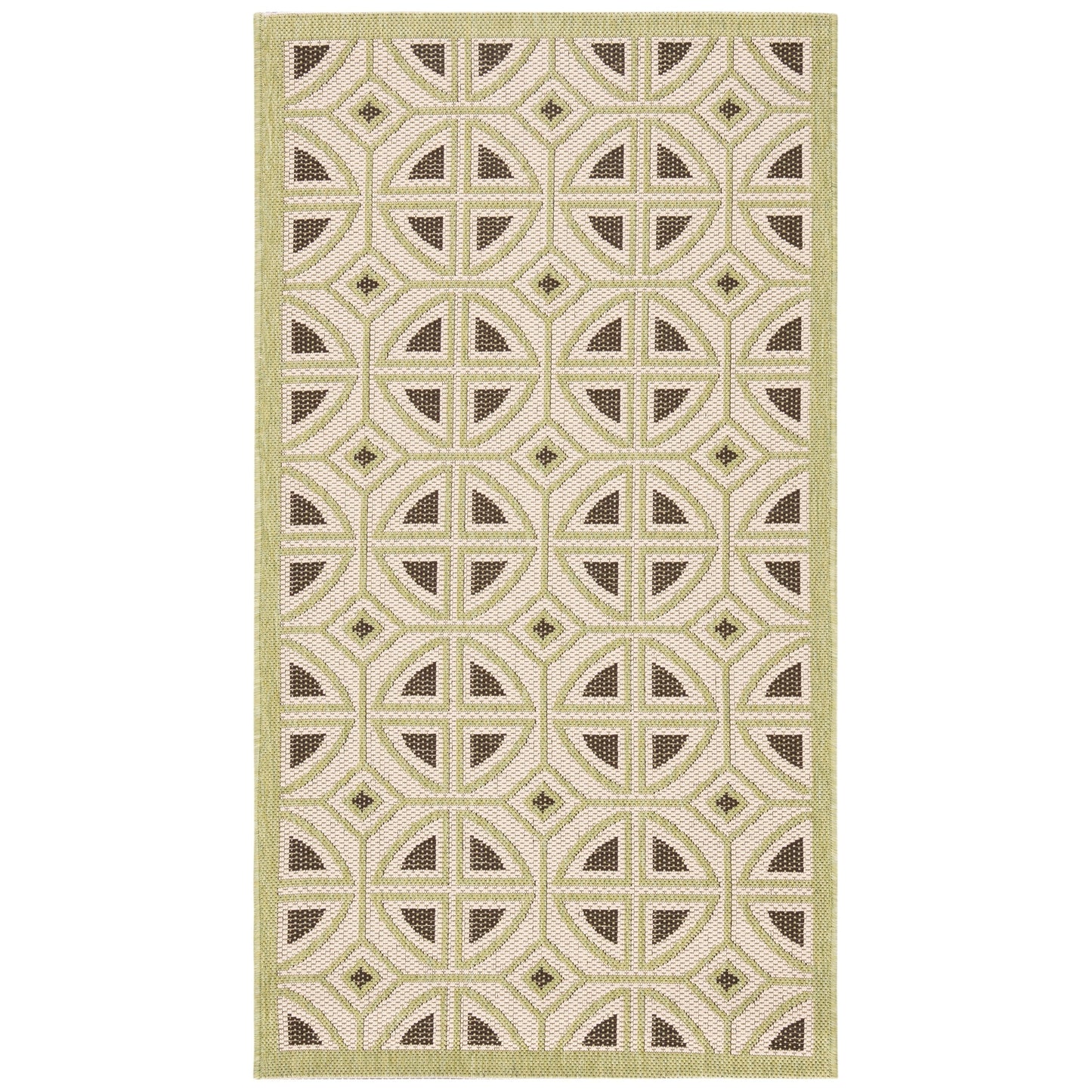 Tapis de jardin SAFAVIEH Courtyard Saundra imperméable pour intérieur/extérieur, terrasse ou jardin