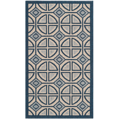 Tapis de jardin SAFAVIEH Courtyard Saundra imperméable pour intérieur/extérieur, terrasse ou jardin