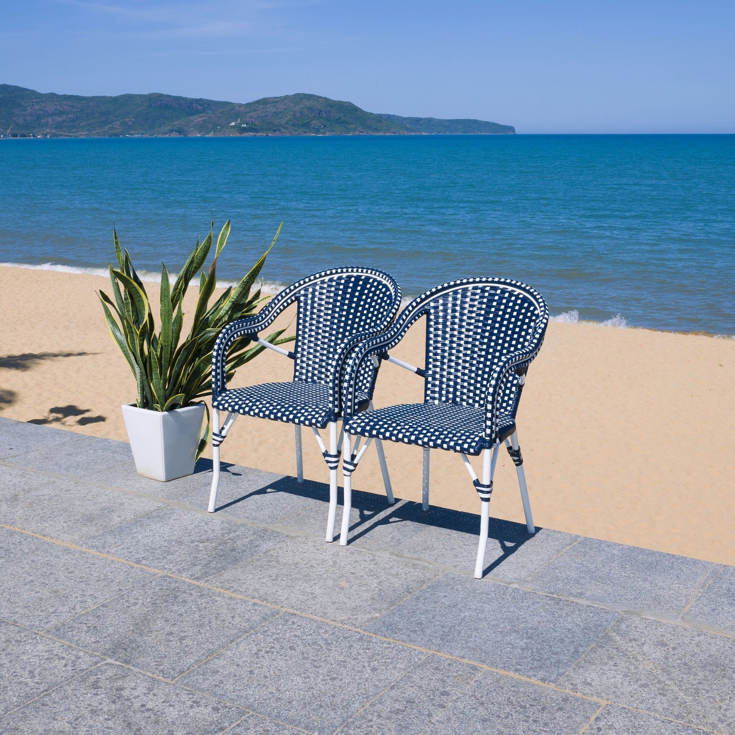 Fauteuil SAFAVIEH Doreth (lot de 2) - 23 L x 36 P x 25 H