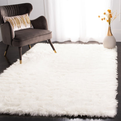 Tapis SAFAVIEH en fausse peau de mouton soyeuse, épaisseur 6 cm