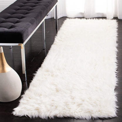 Tapis SAFAVIEH en fausse peau de mouton soyeuse, épaisseur 6 cm