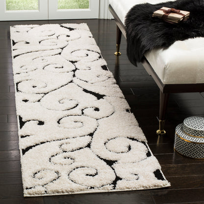 Tapis texturé SAFAVIEH Florida Ryung Shag Scroll de 3 cm d'épaisseur