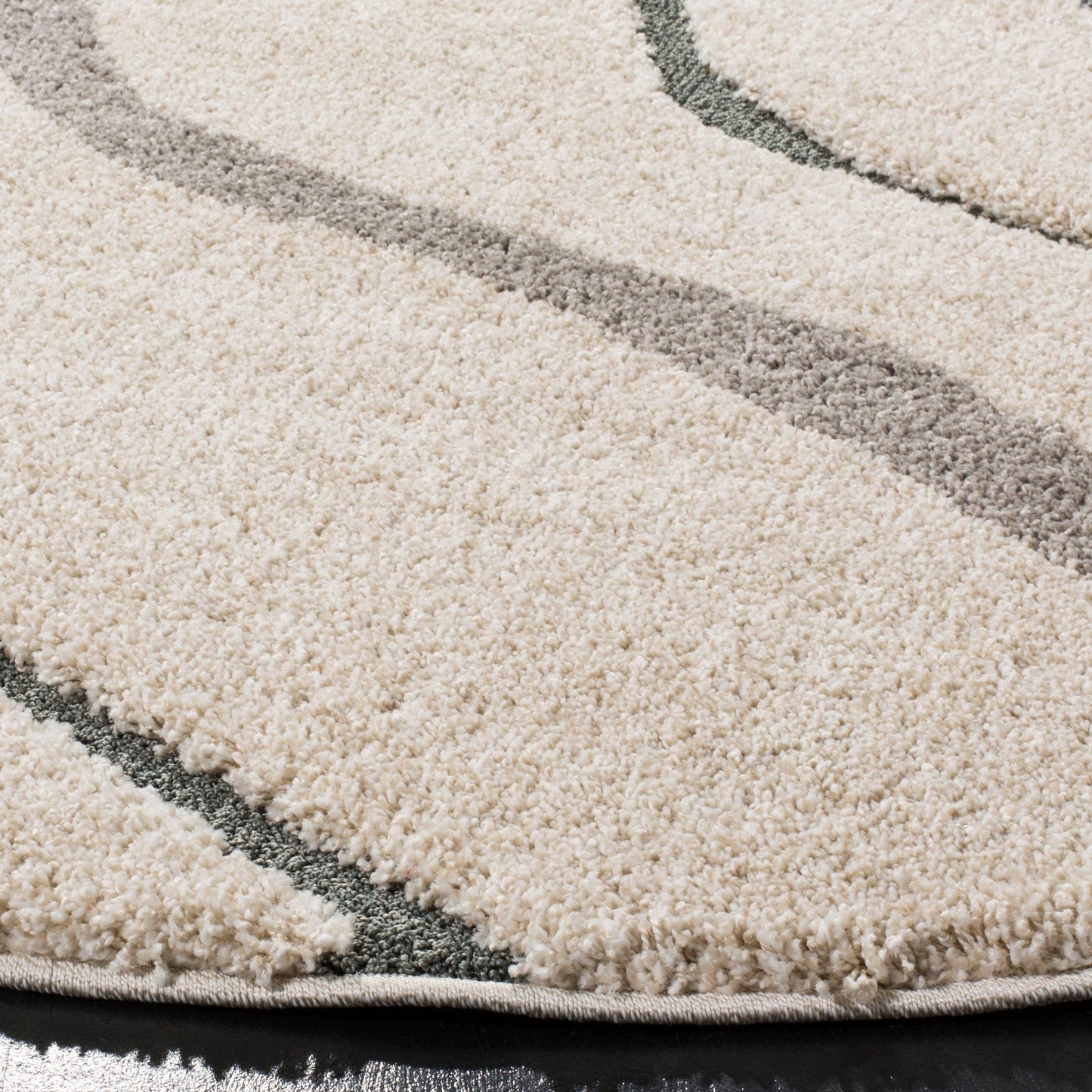 SAFAVIEH Florida Shag Borbala Ondulations douces et sereines 3 cm d'épaisseur