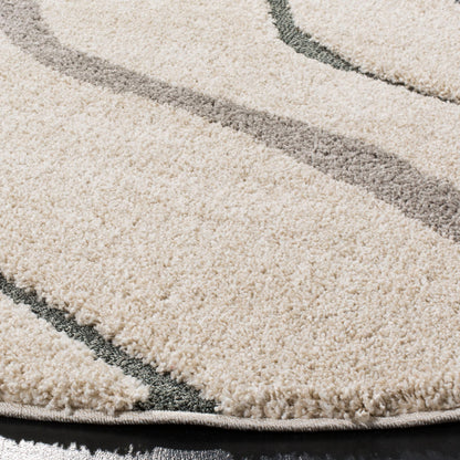 SAFAVIEH Florida Shag Borbala Ondulations douces et sereines 3 cm d'épaisseur