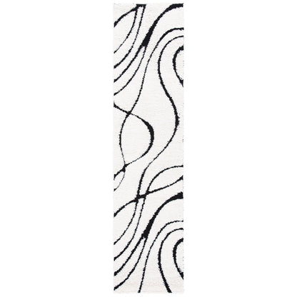 Tapis SAFAVIEH Florida Shag Staka Abstract Waves de 3 cm d'épaisseur