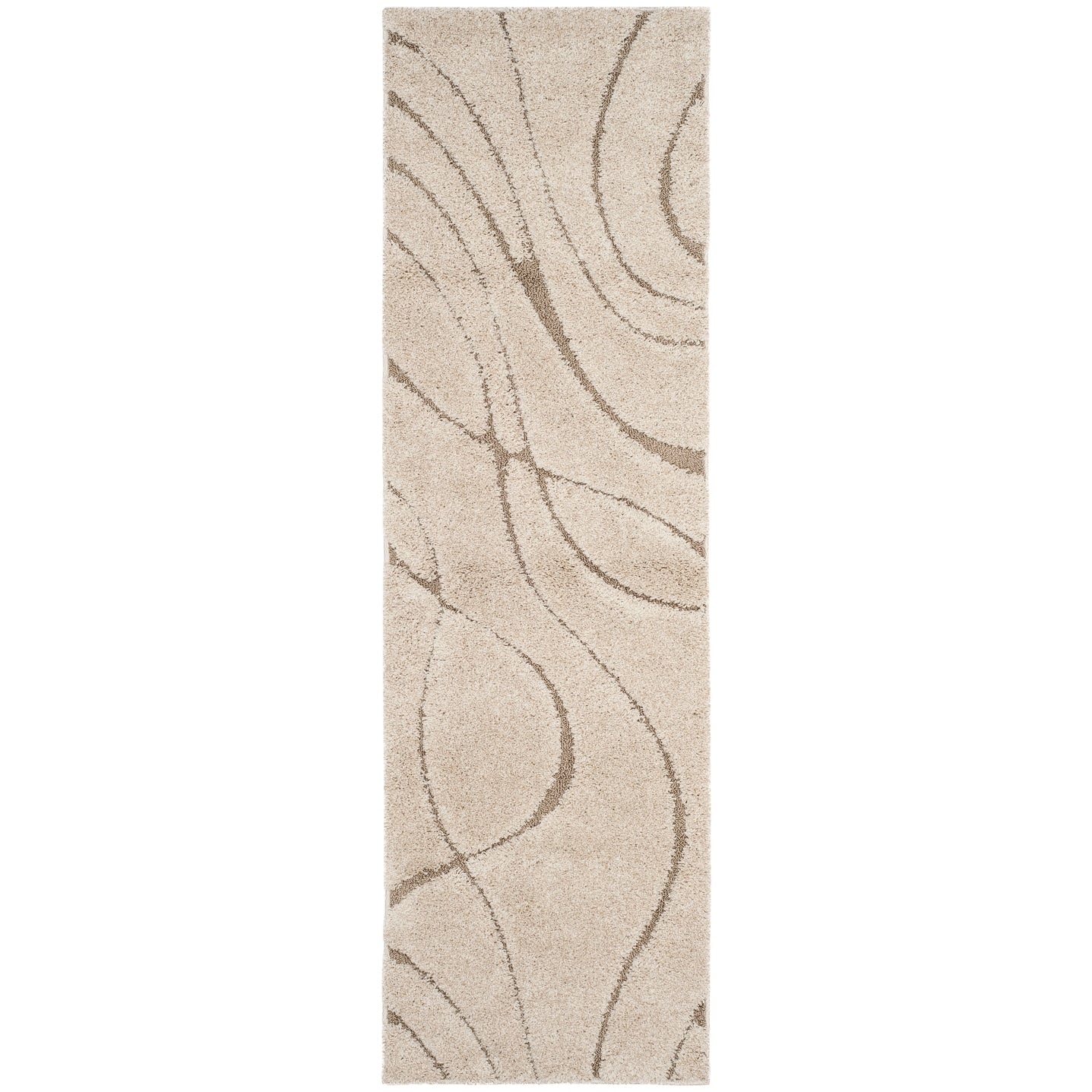 Tapis SAFAVIEH Florida Shag Staka Abstract Waves de 3 cm d'épaisseur
