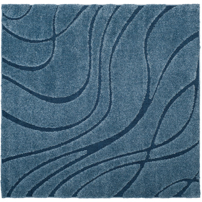 Tapis SAFAVIEH Florida Shag Staka Abstract Waves de 3 cm d'épaisseur