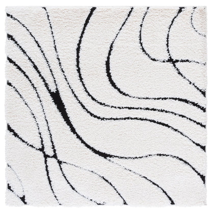 Tapis SAFAVIEH Florida Shag Staka Abstract Waves de 3 cm d'épaisseur