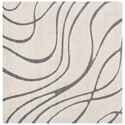 Tapis SAFAVIEH Florida Shag Staka Abstract Waves de 3 cm d'épaisseur