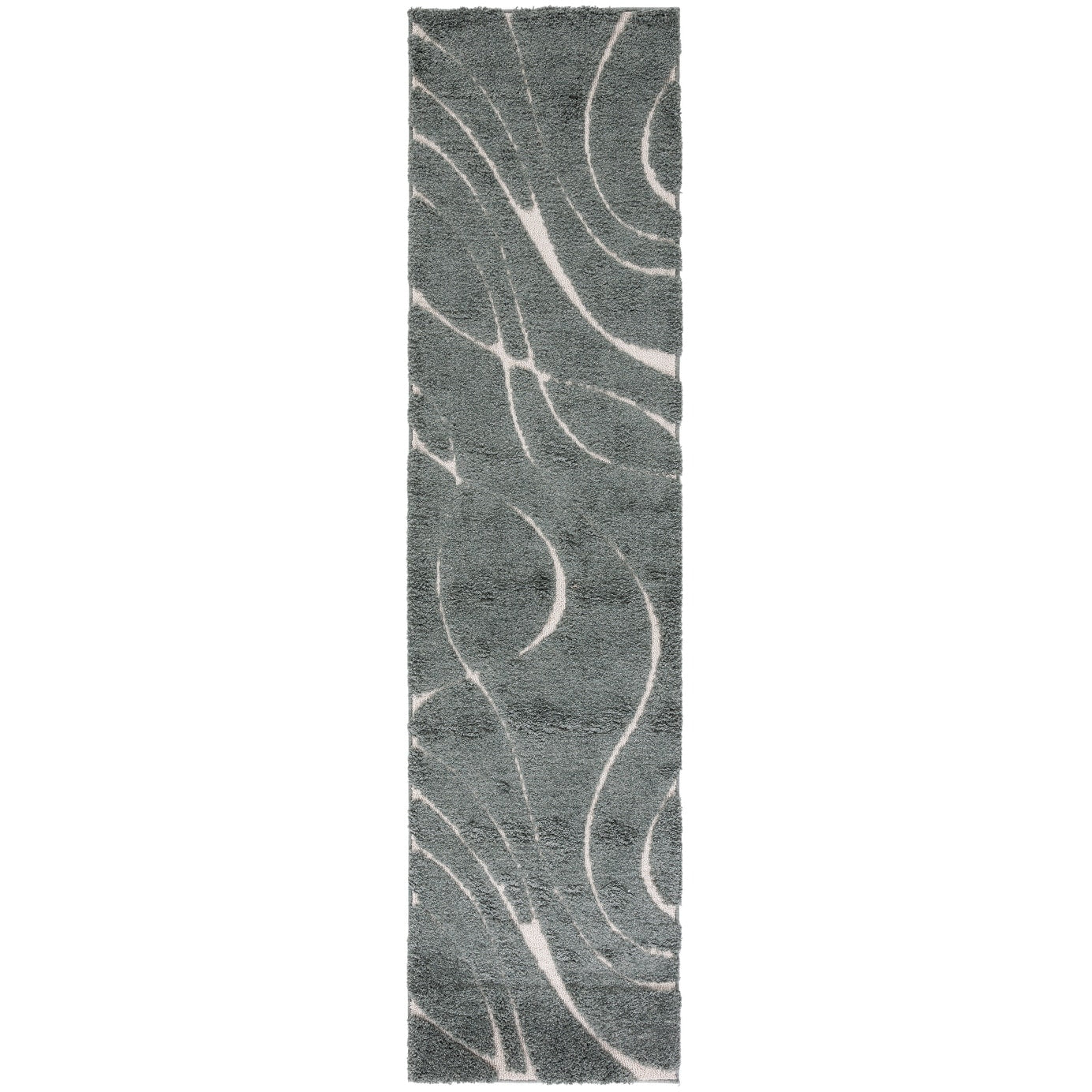 Tapis SAFAVIEH Florida Shag Staka Abstract Waves de 3 cm d'épaisseur