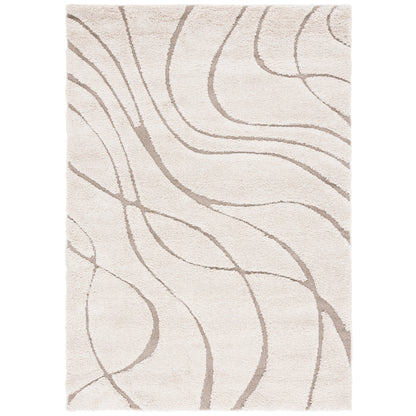 Tapis SAFAVIEH Florida Shag Staka Abstract Waves de 3 cm d'épaisseur