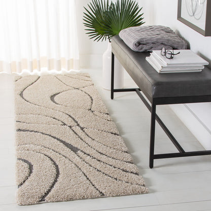Tapis SAFAVIEH Florida Shag Staka Abstract Waves de 3 cm d'épaisseur