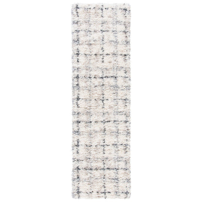 Tapis SAFAVIEH Fontana Shag Ashton à carreaux modernes, épaisseur 5 cm
