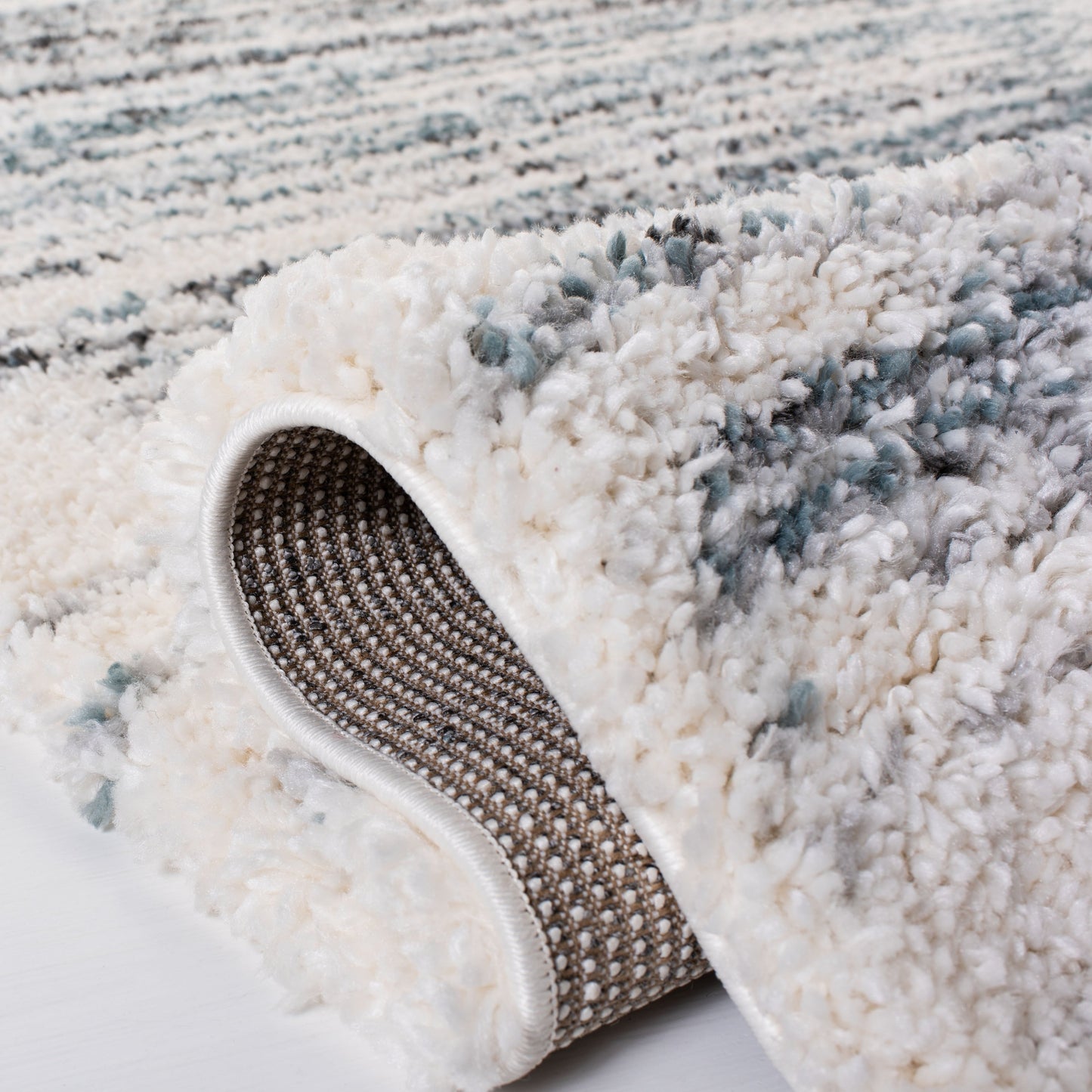 Tapis SAFAVIEH Fontana Shag Fatema Moderne Abstrait 5 cm d'épaisseur