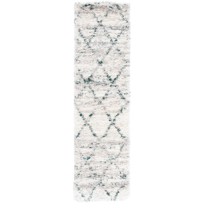 Tapis SAFAVIEH Fontana Shag Marye Modern Trellis de 5 cm d'épaisseur