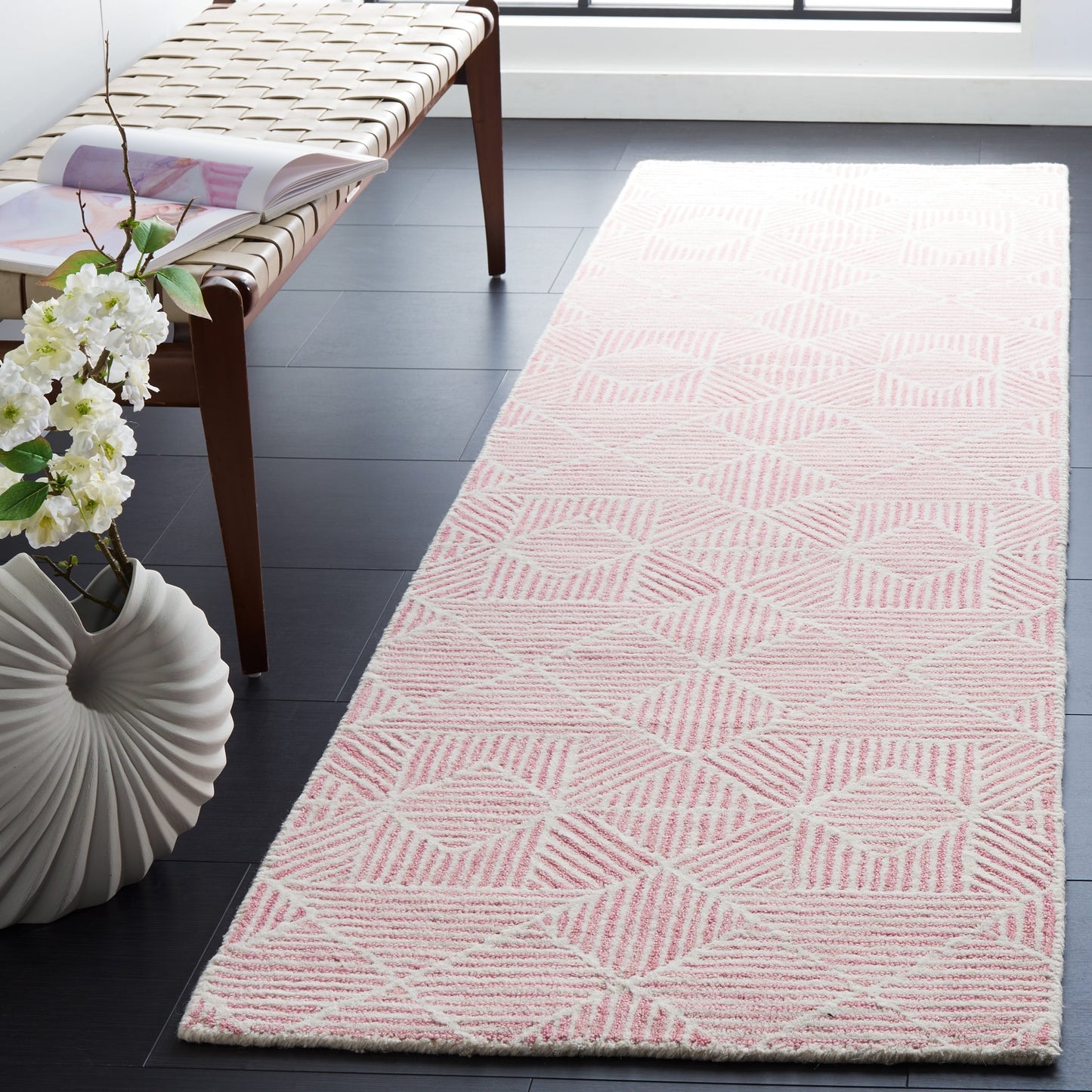 Tapis moderne en laine SAFAVIEH fait main, abstrait, Harmonna