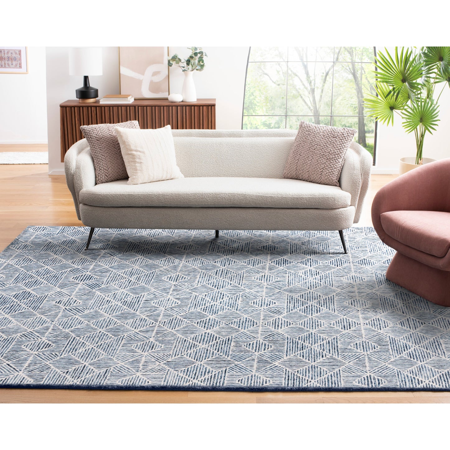 Tapis moderne en laine SAFAVIEH fait main, abstrait, Harmonna