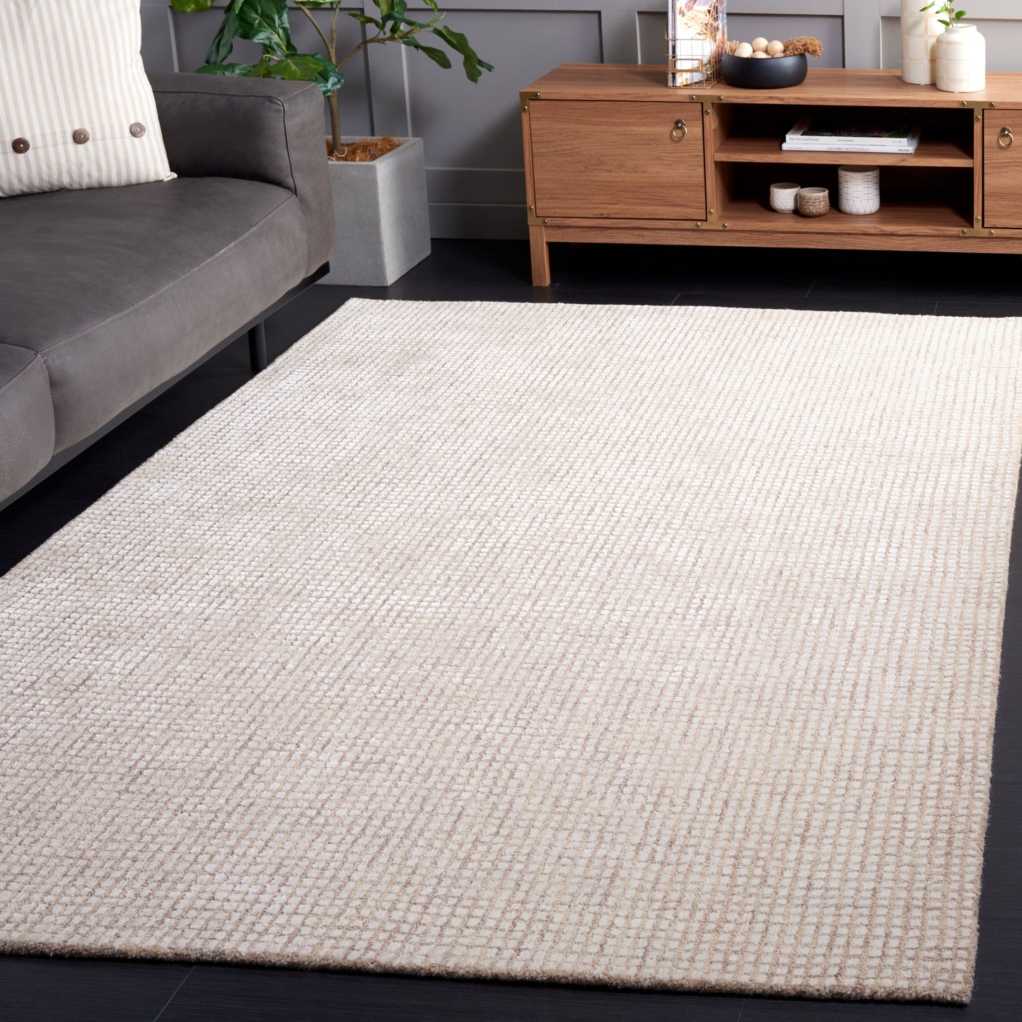 Tapis moderne en viscose SAFAVIEH fait main, abstrait, Marikka