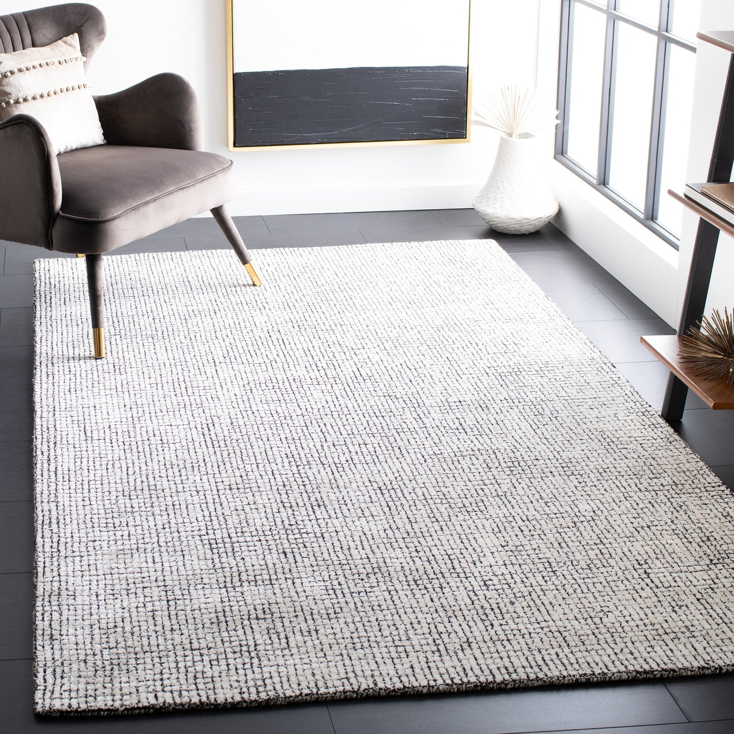 Tapis moderne en viscose SAFAVIEH fait main, abstrait, Marikka