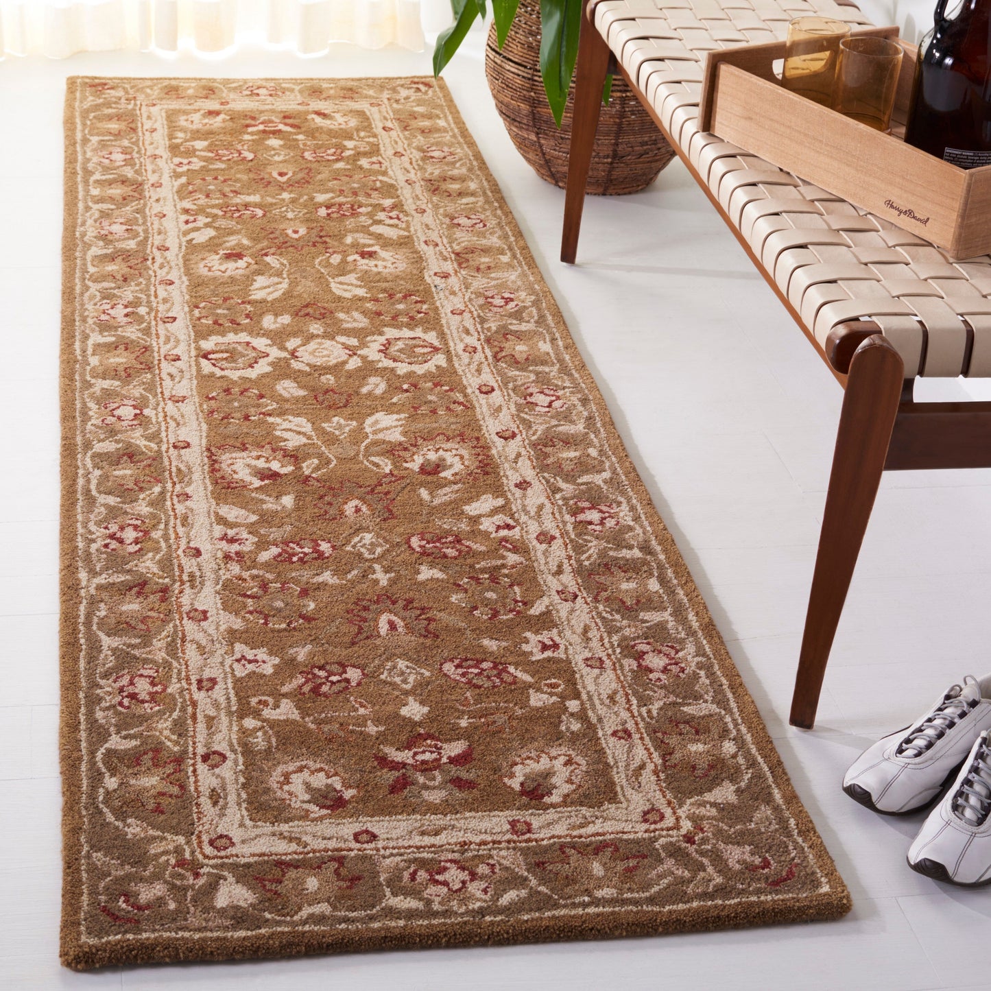 Tapis traditionnel oriental SAFAVIEH en laine filée à la main, Anatolie Renelle, fait main