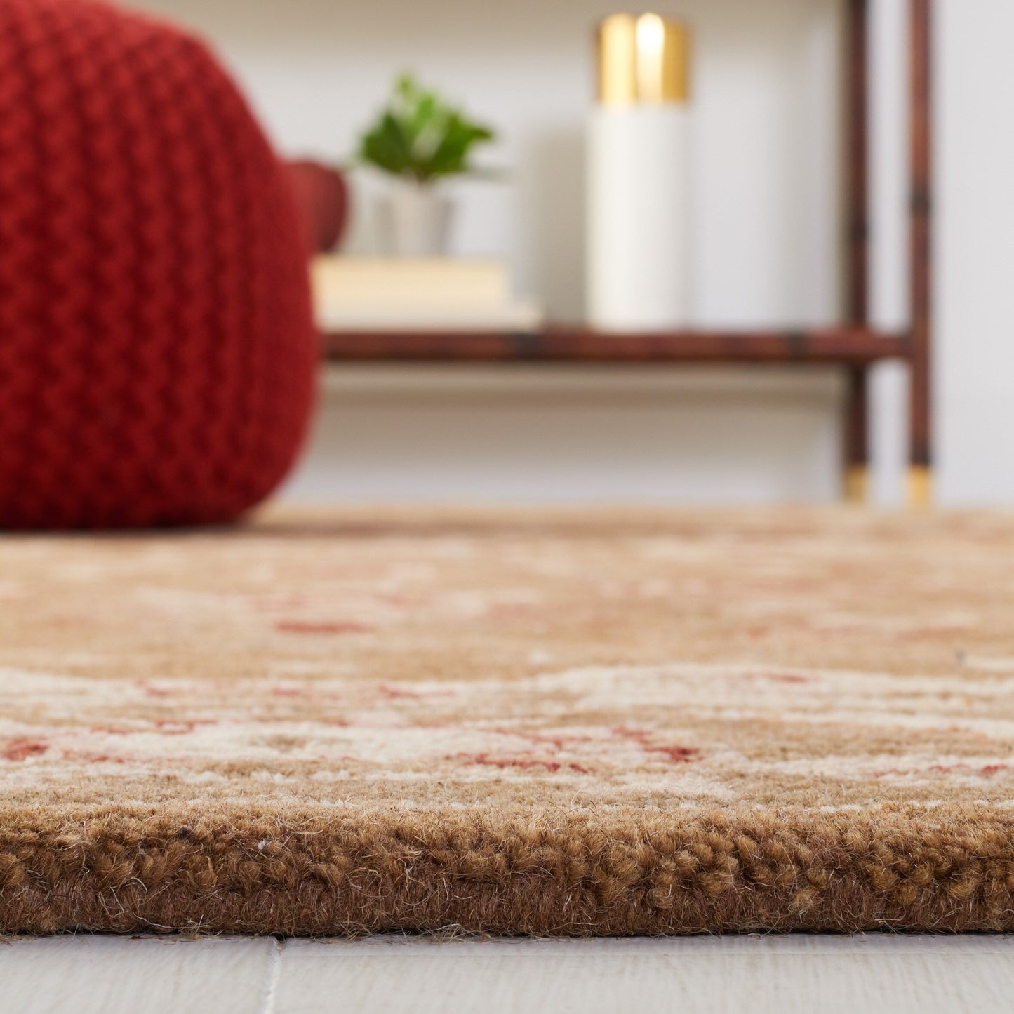 Tapis traditionnel oriental SAFAVIEH en laine filée à la main, Anatolie Renelle, fait main