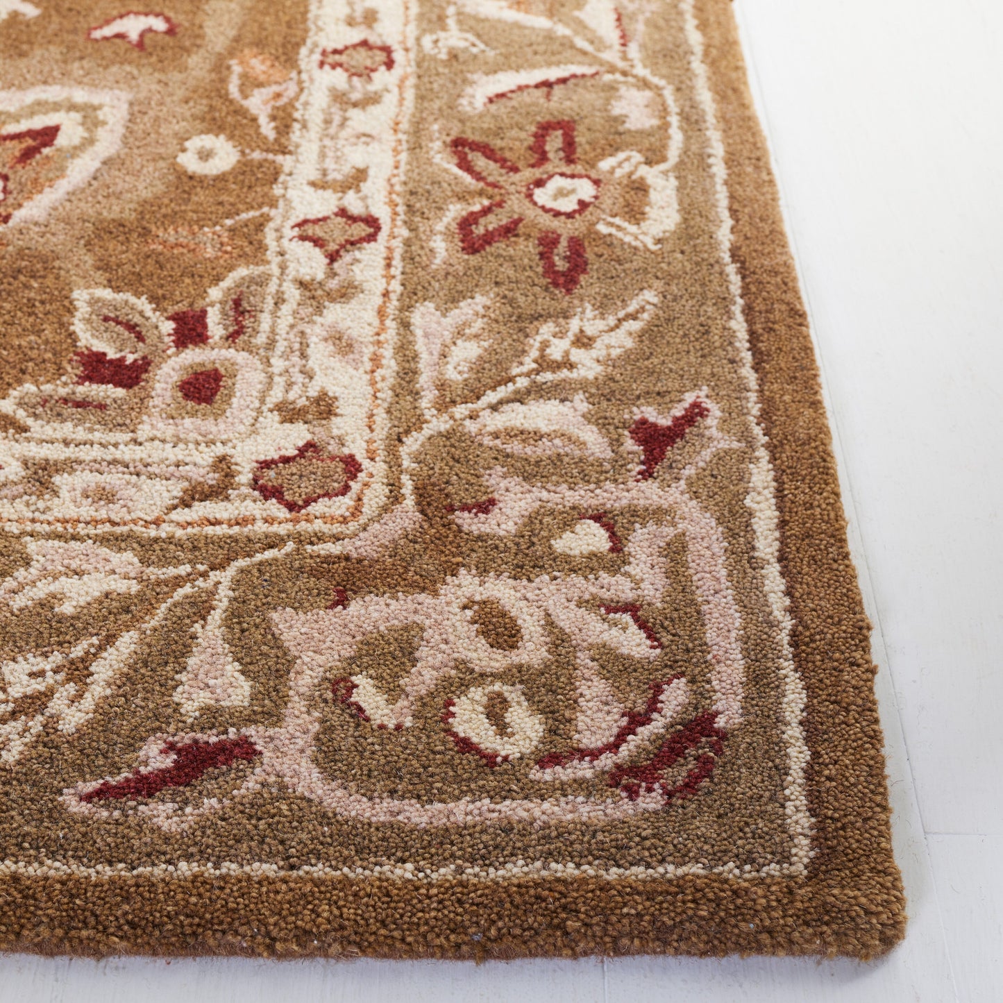 Tapis traditionnel oriental SAFAVIEH en laine filée à la main, Anatolie Renelle, fait main