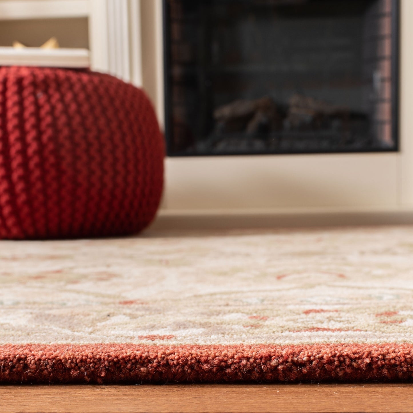 Tapis traditionnel oriental SAFAVIEH en laine filée à la main, Anatolie Renelle, fait main