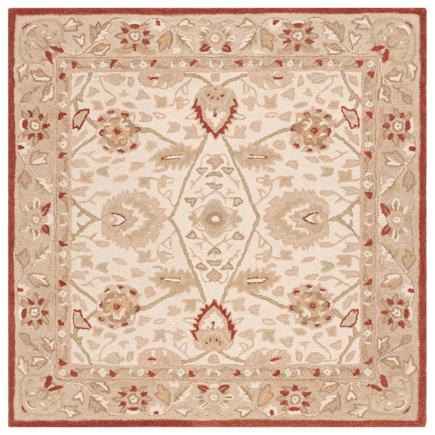 Tapis traditionnel oriental SAFAVIEH en laine filée à la main, Anatolie Renelle, fait main