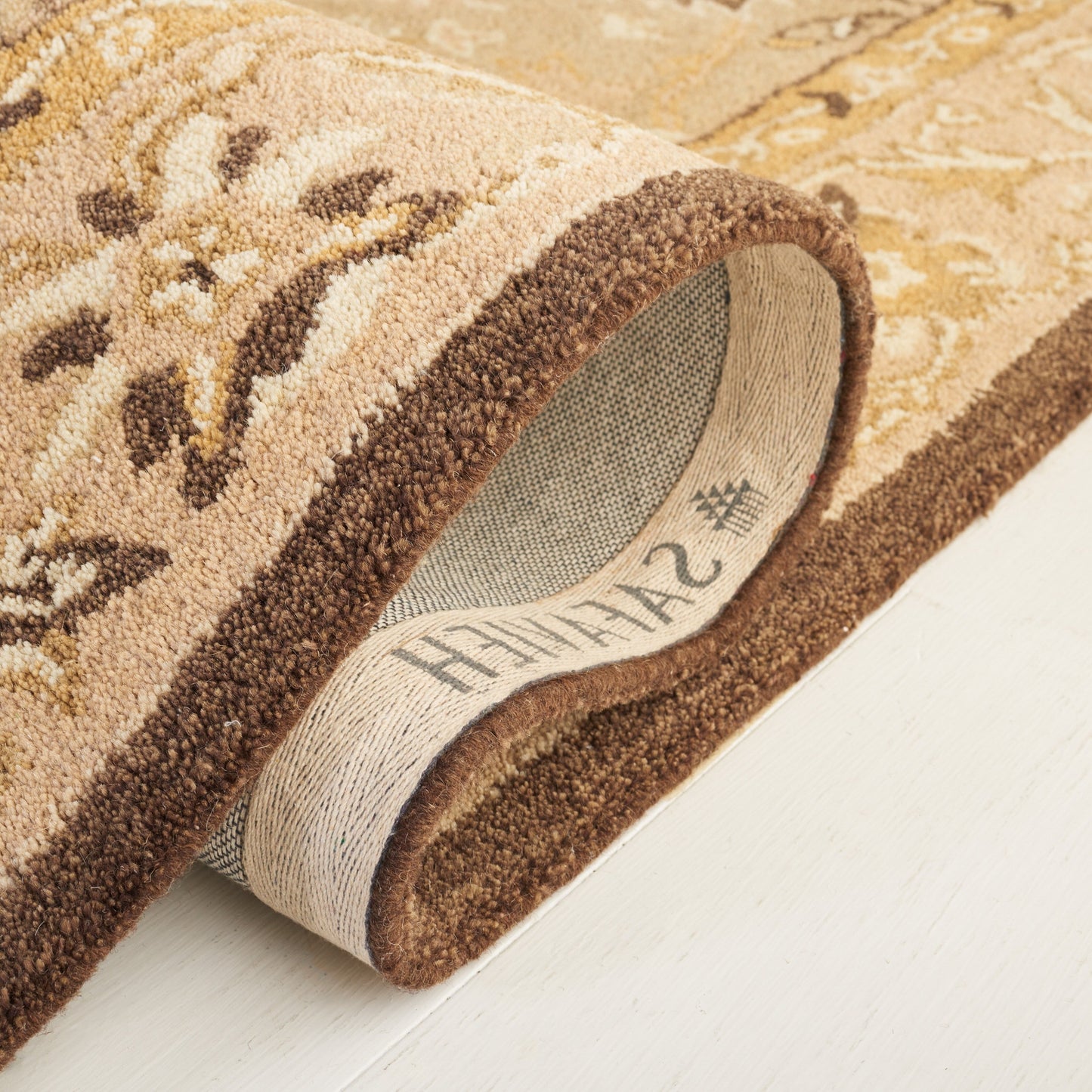 Tapis traditionnel oriental SAFAVIEH en laine filée à la main, Anatolie Renelle, fait main