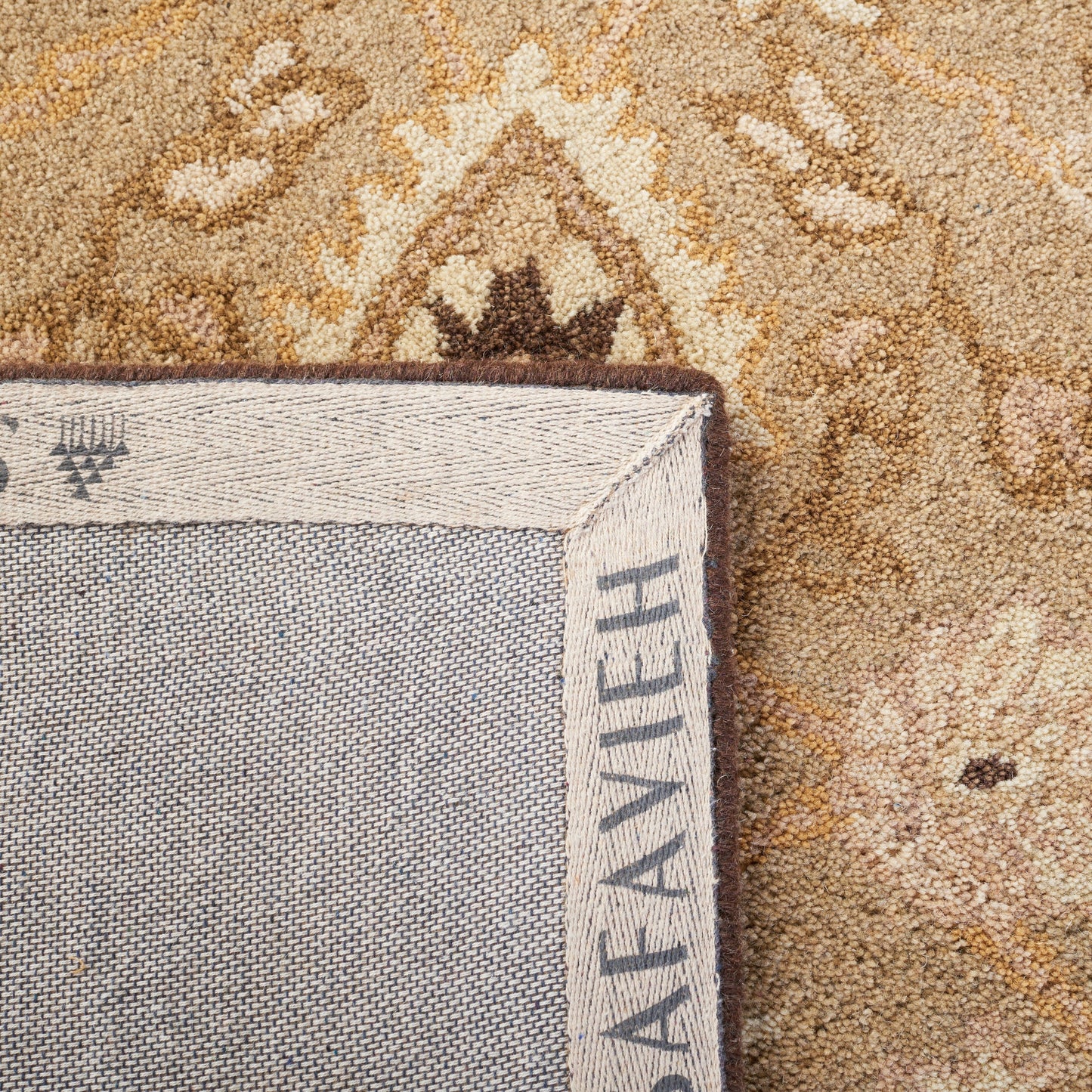 Tapis traditionnel oriental SAFAVIEH en laine filée à la main, Anatolie Renelle, fait main