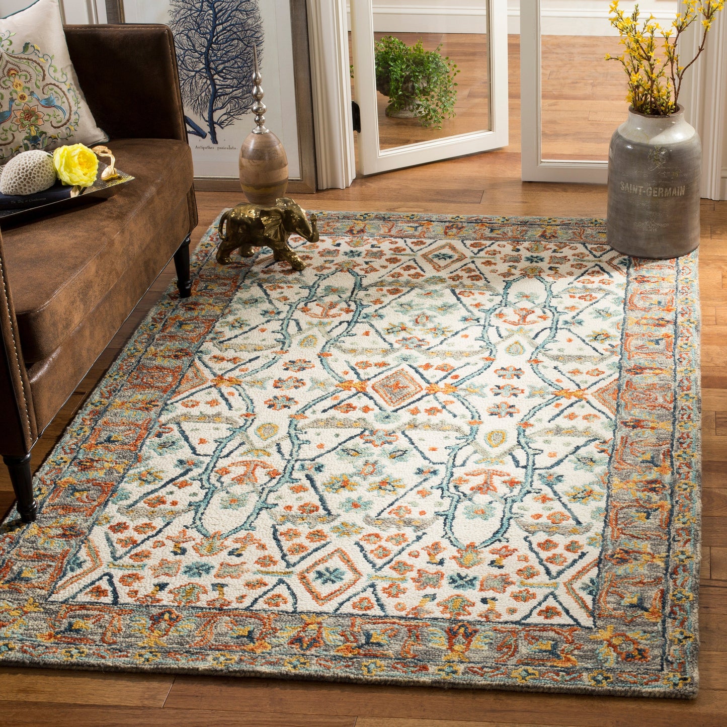 Tapis SAFAVIEH fait main en laine Aspen Elerte Boho Tribal
