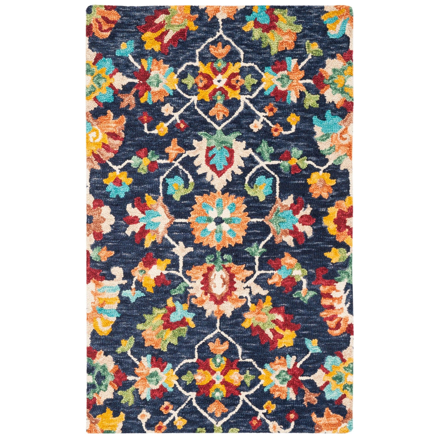 Tapis en laine Aspen Guldeniz Boho Tribal fait main SAFAVIEH