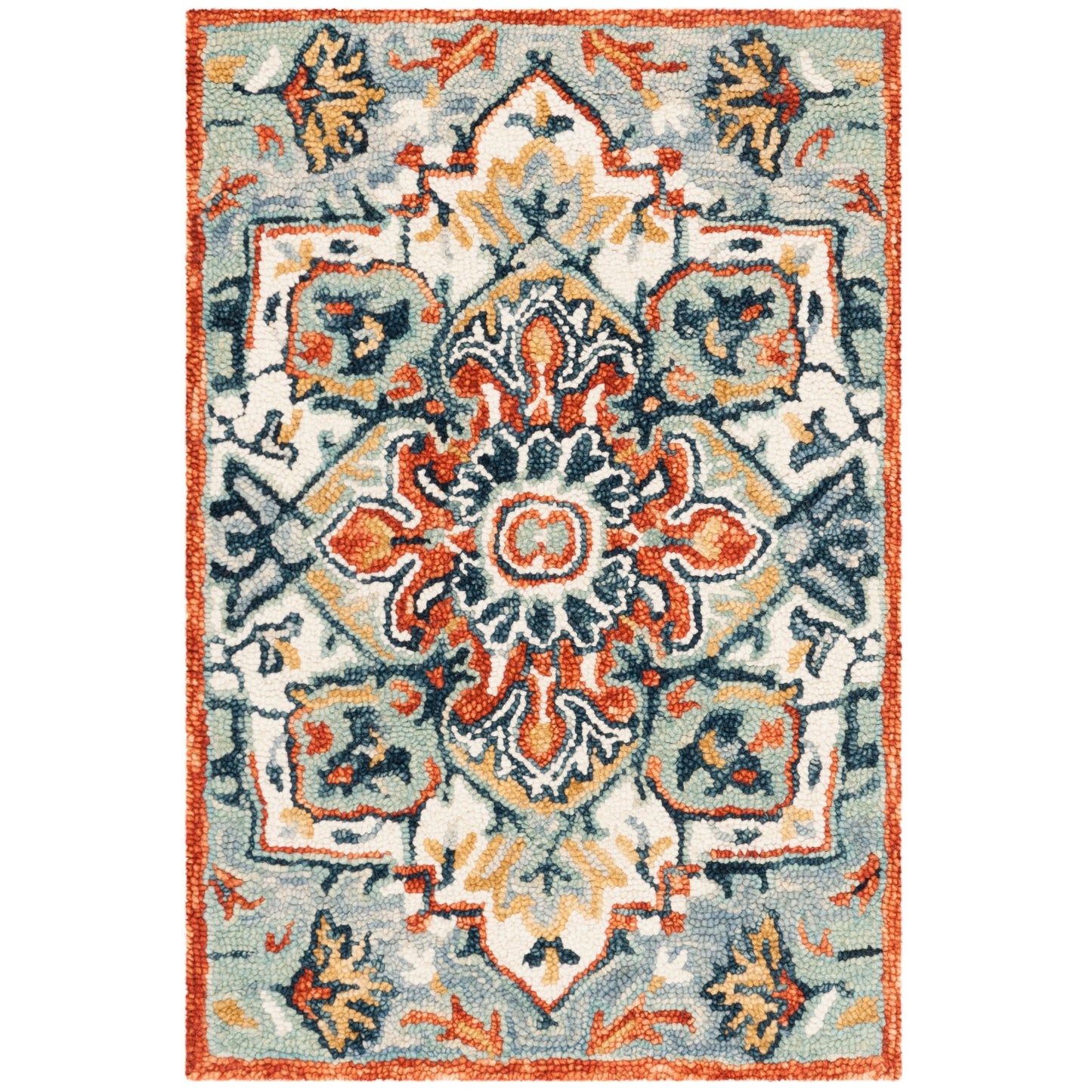Tapis en laine Aspen Hagar Boho Medallion fait main SAFAVIEH