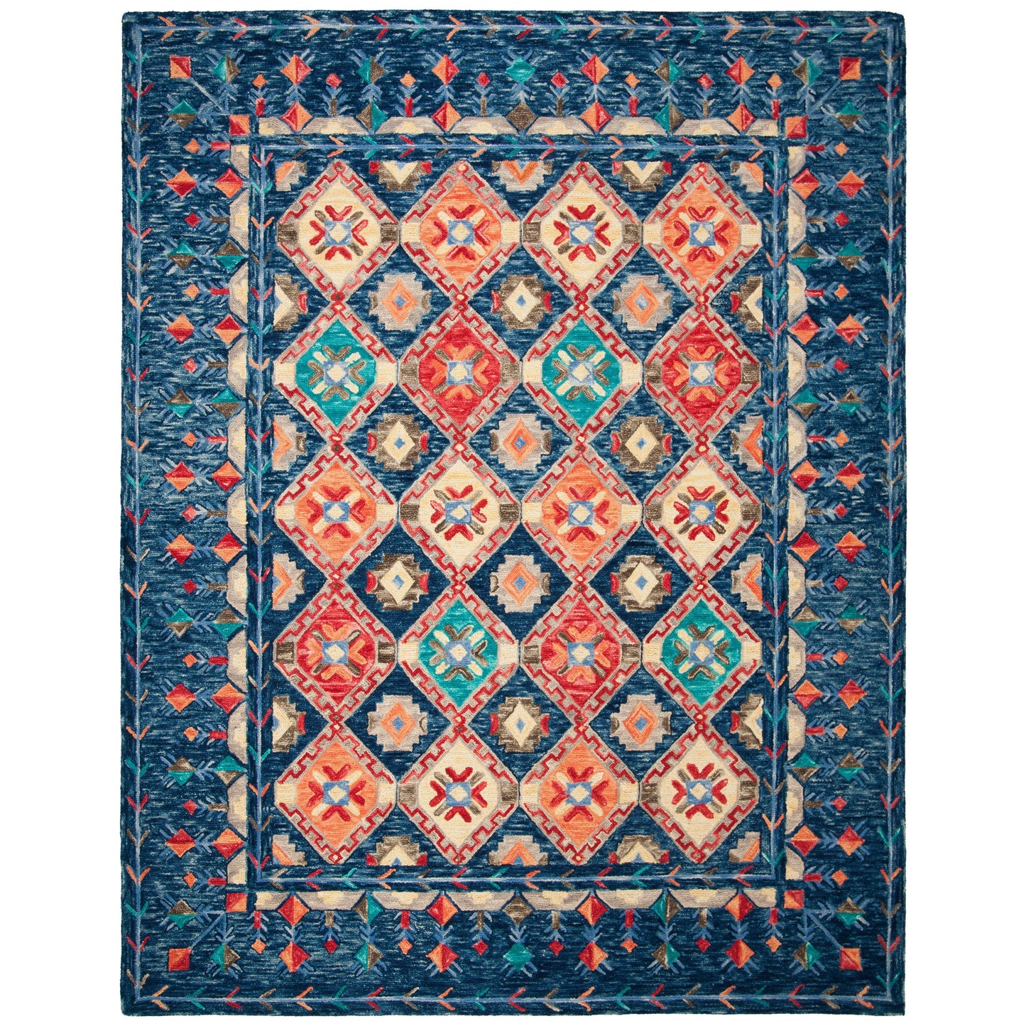 Tapis en laine Aspen Kuang Boho Tribal fait main SAFAVIEH