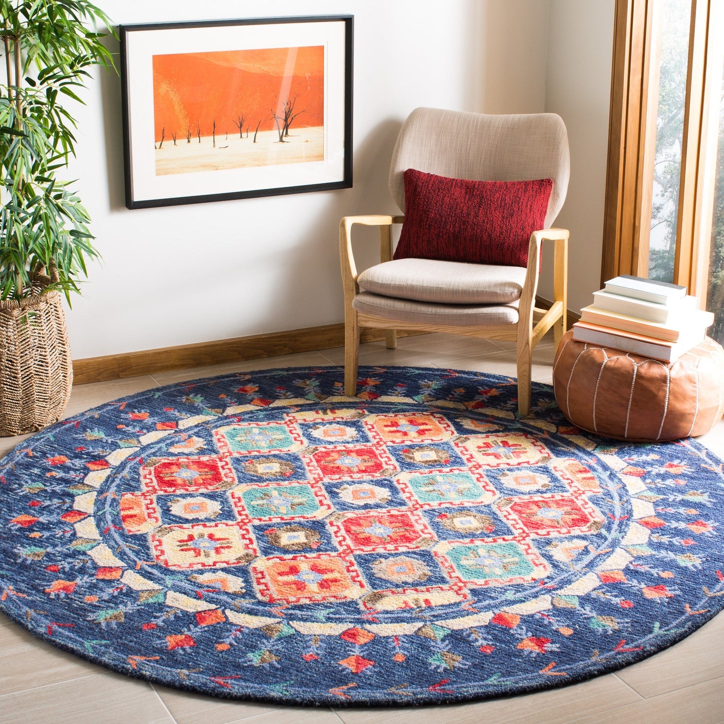Tapis en laine Aspen Kuang Boho Tribal fait main SAFAVIEH