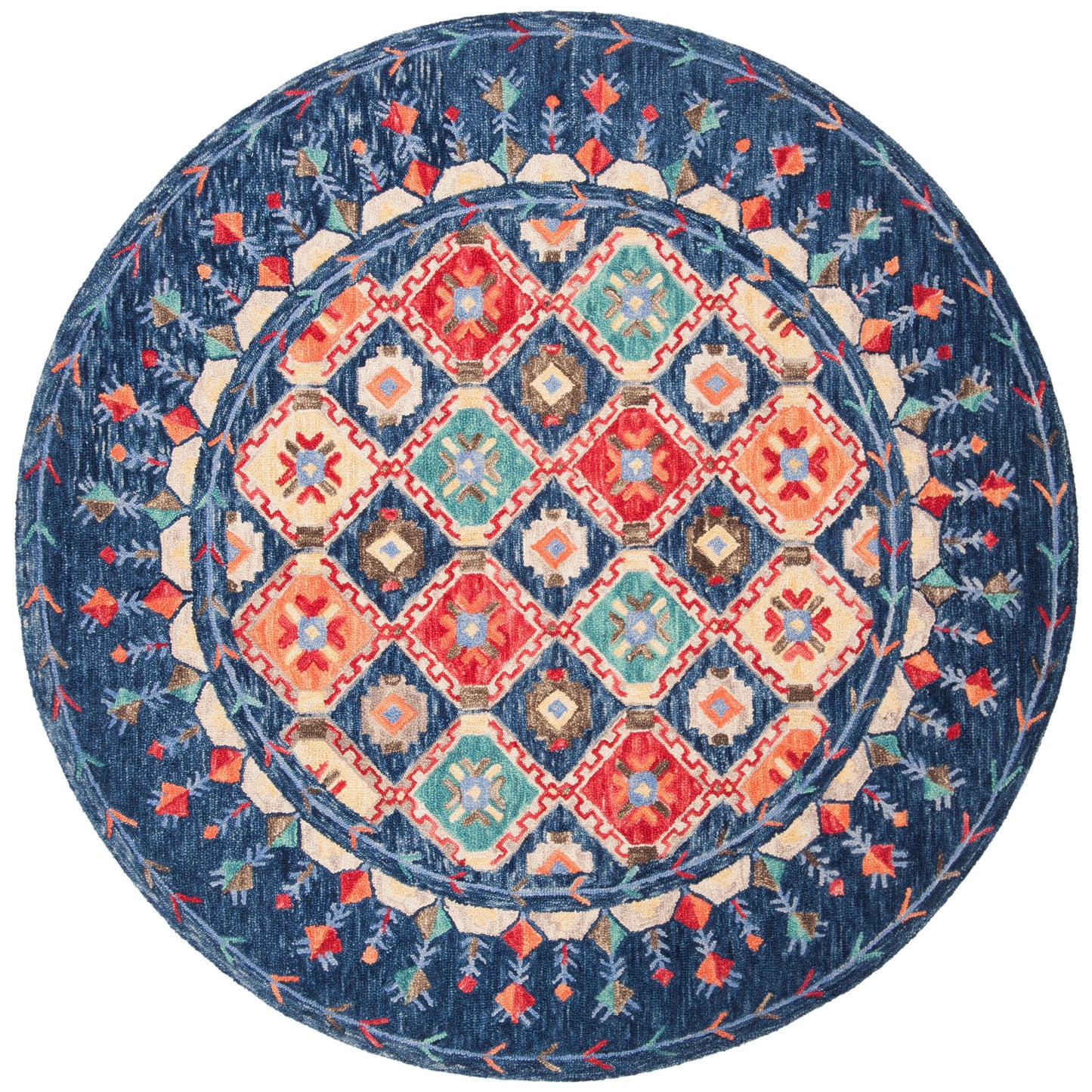 Tapis en laine Aspen Kuang Boho Tribal fait main SAFAVIEH