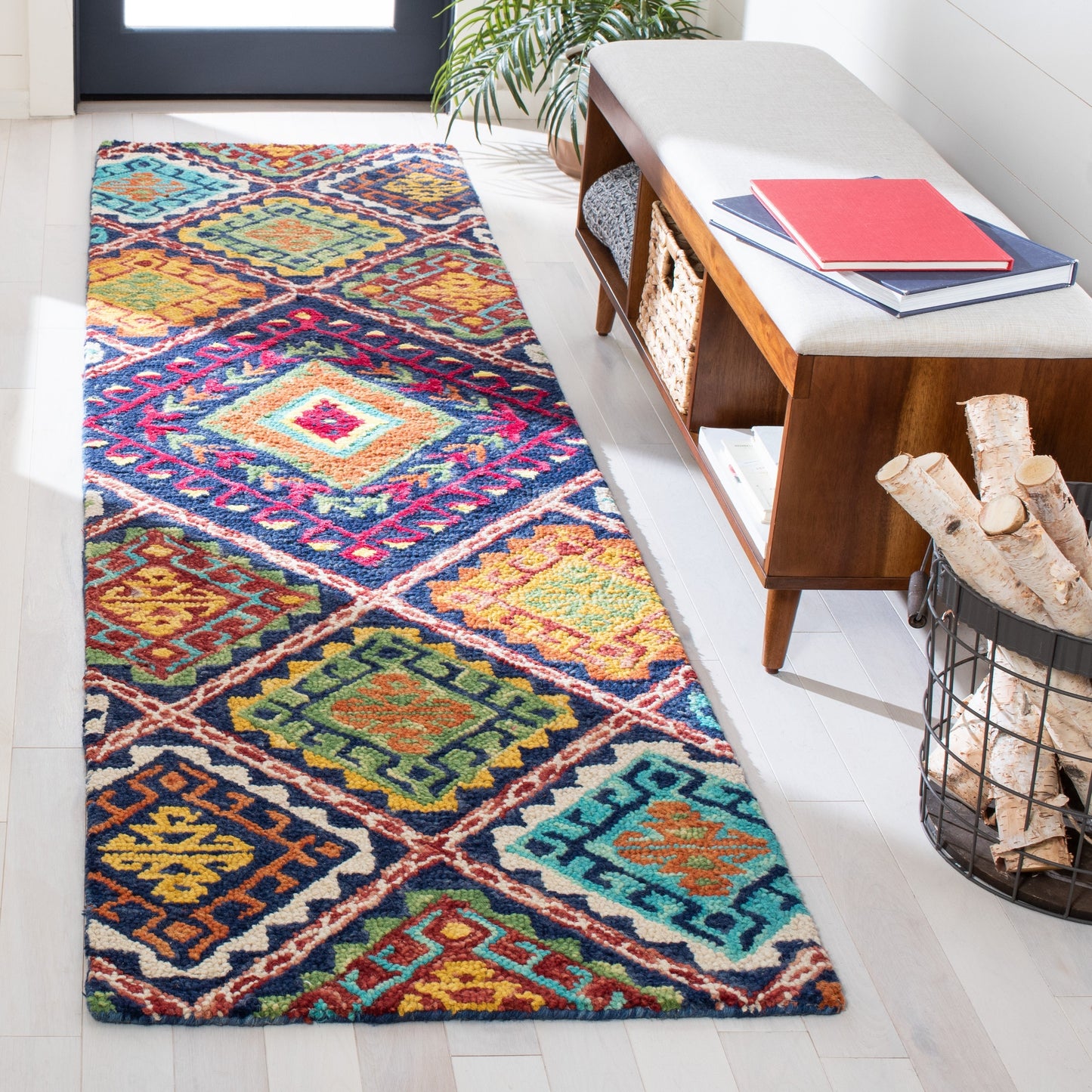 Tapis en laine Aspen Marisca Boho Tribal fait main SAFAVIEH