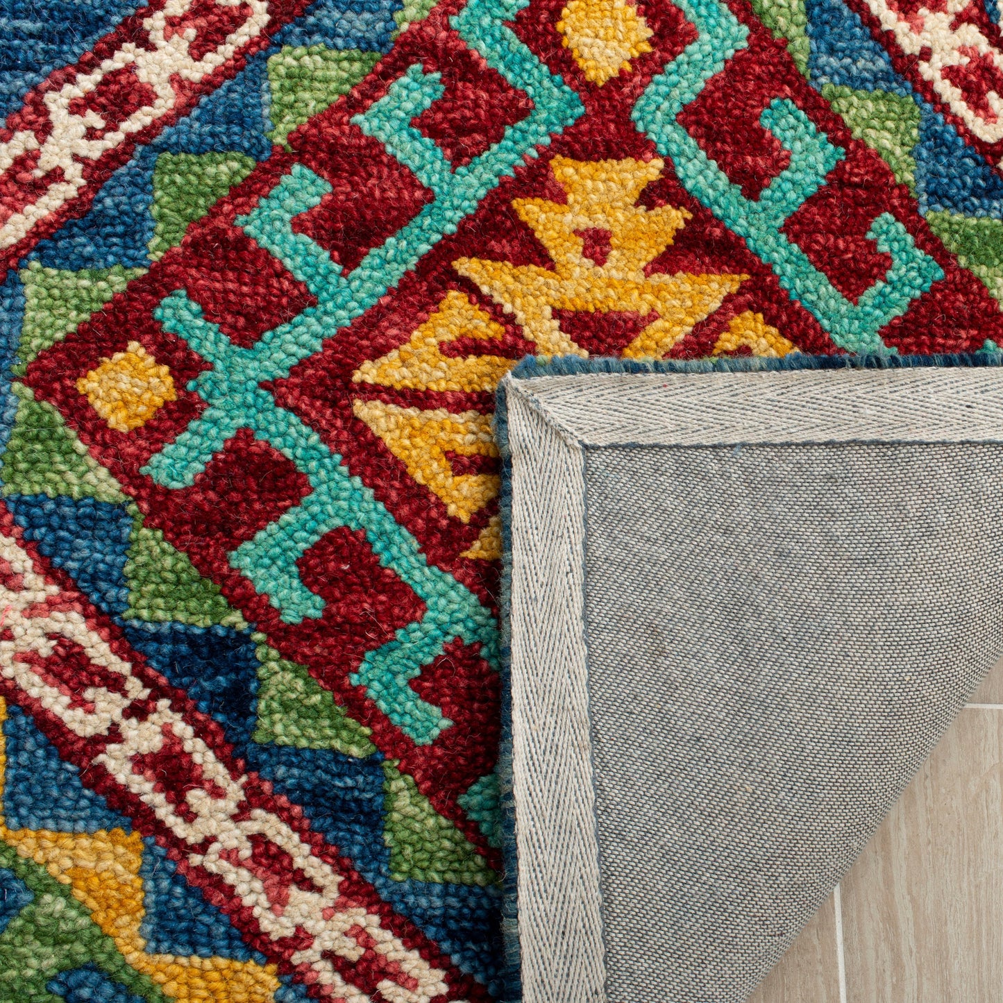 Tapis en laine Aspen Marisca Boho Tribal fait main SAFAVIEH