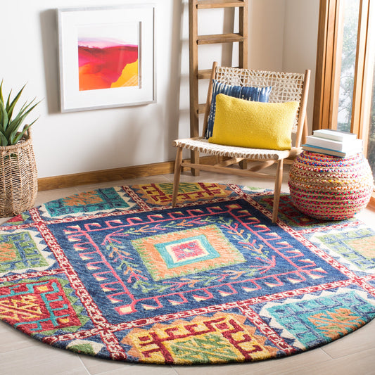 Tapis en laine Aspen Marisca Boho Tribal fait main SAFAVIEH