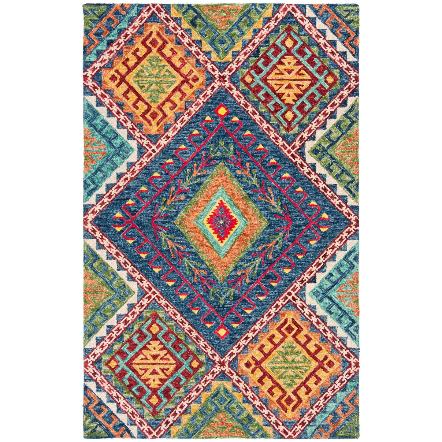 Tapis en laine Aspen Marisca Boho Tribal fait main SAFAVIEH