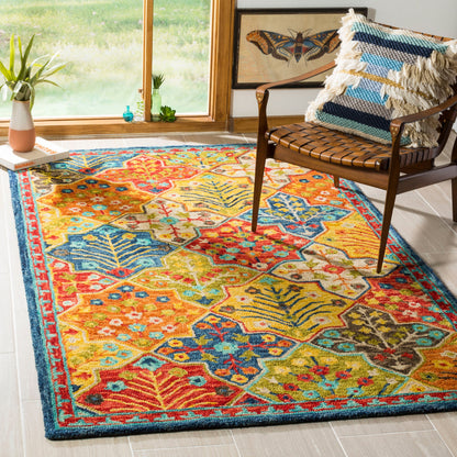 Tapis en laine Aspen Reemtdine Boho Tribal fait main SAFAVIEH