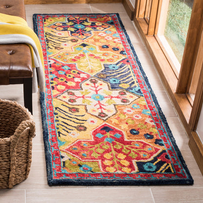 Tapis en laine Aspen Reemtdine Boho Tribal fait main SAFAVIEH