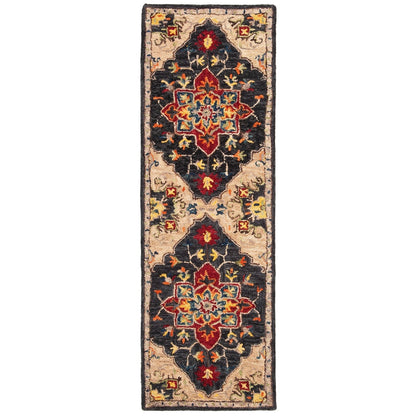 Tapis en laine Aspen Rosmarie Boho Tribal fait main SAFAVIEH
