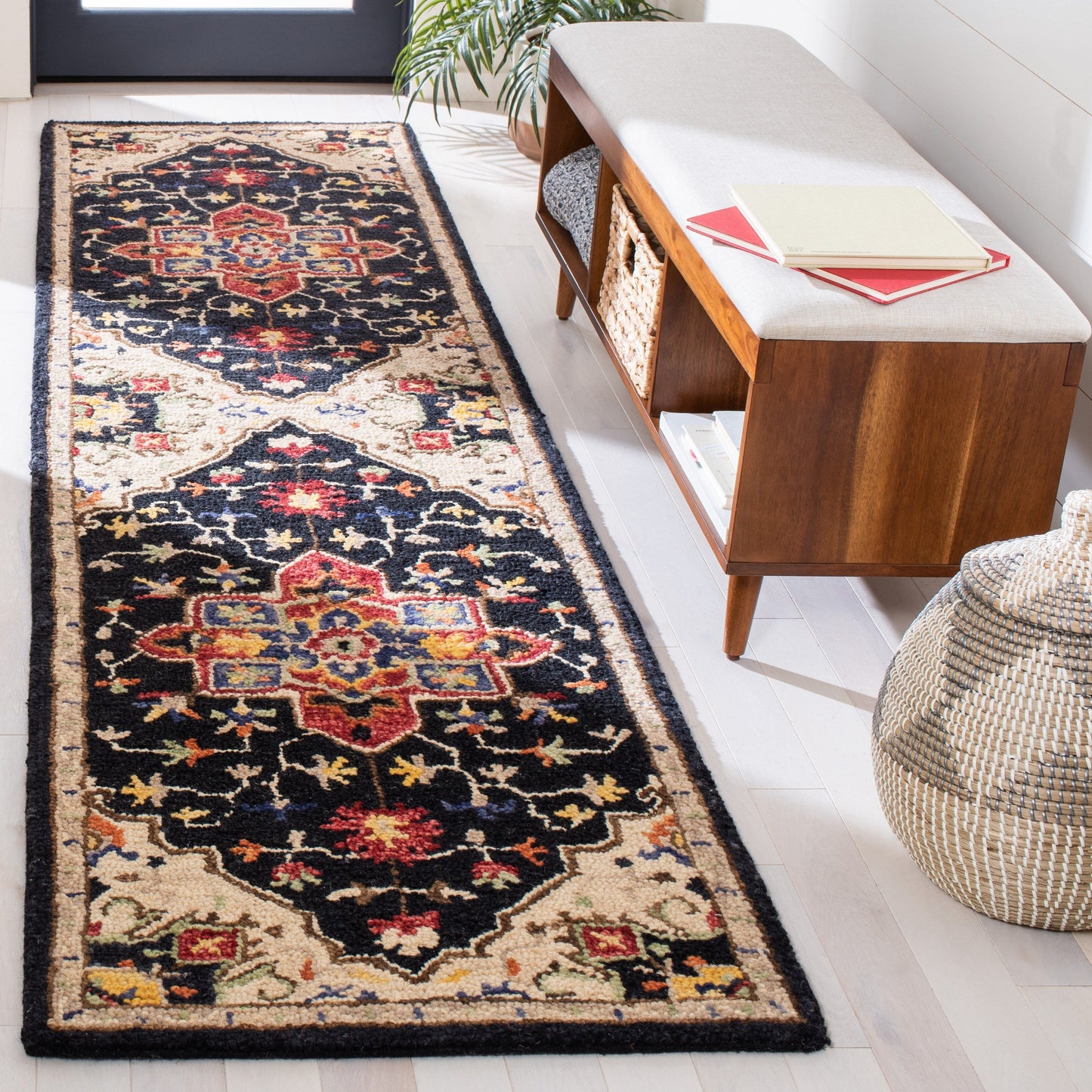 Tapis en laine Aspen Rosmarie Boho Tribal fait main SAFAVIEH