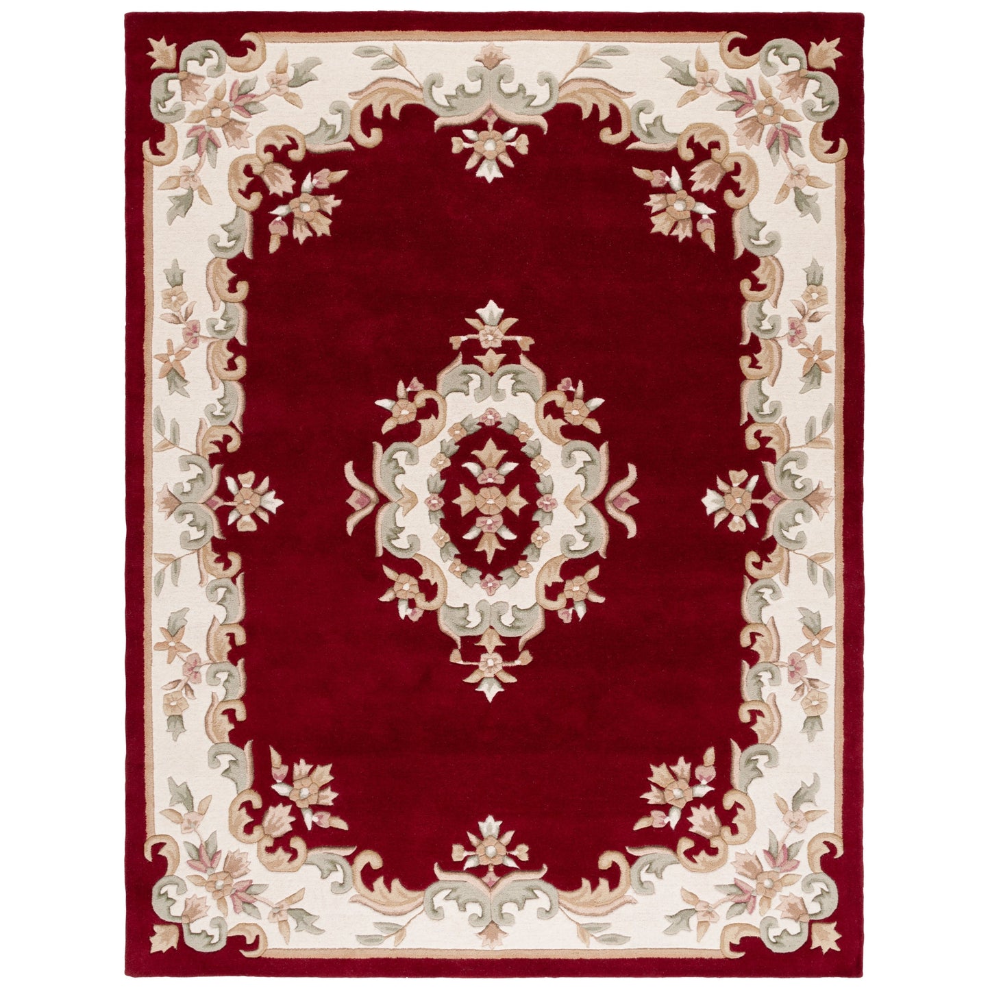 Tapis traditionnel en laine SAFAVIEH fait main, style Aubusson Hale.